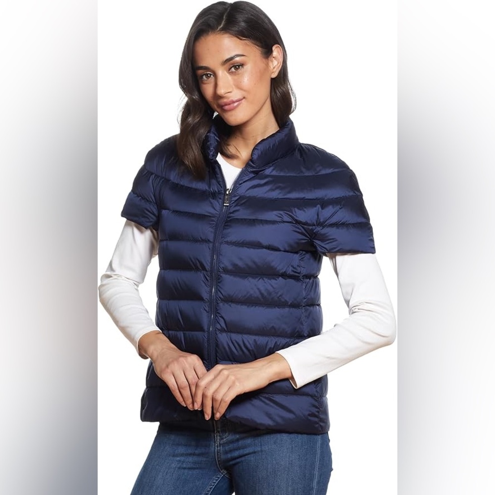 Martha Stewart Short Sleeve Down Puffer Size Large